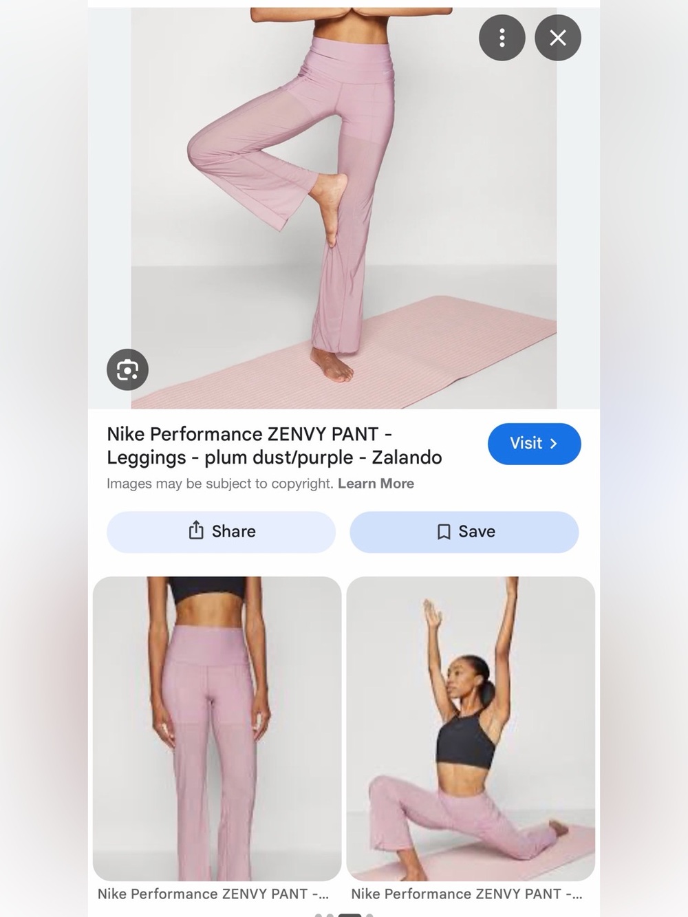 Nike Zenvy Leggings in Dusty Plum